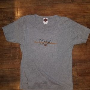 Women's gray Harley Davidson T-shirt